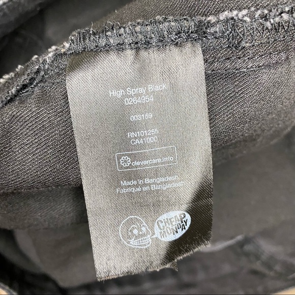 Black High Spray Skinny Jeans Stretch, Revolve ASOS, Size S - Picture 13 of 15